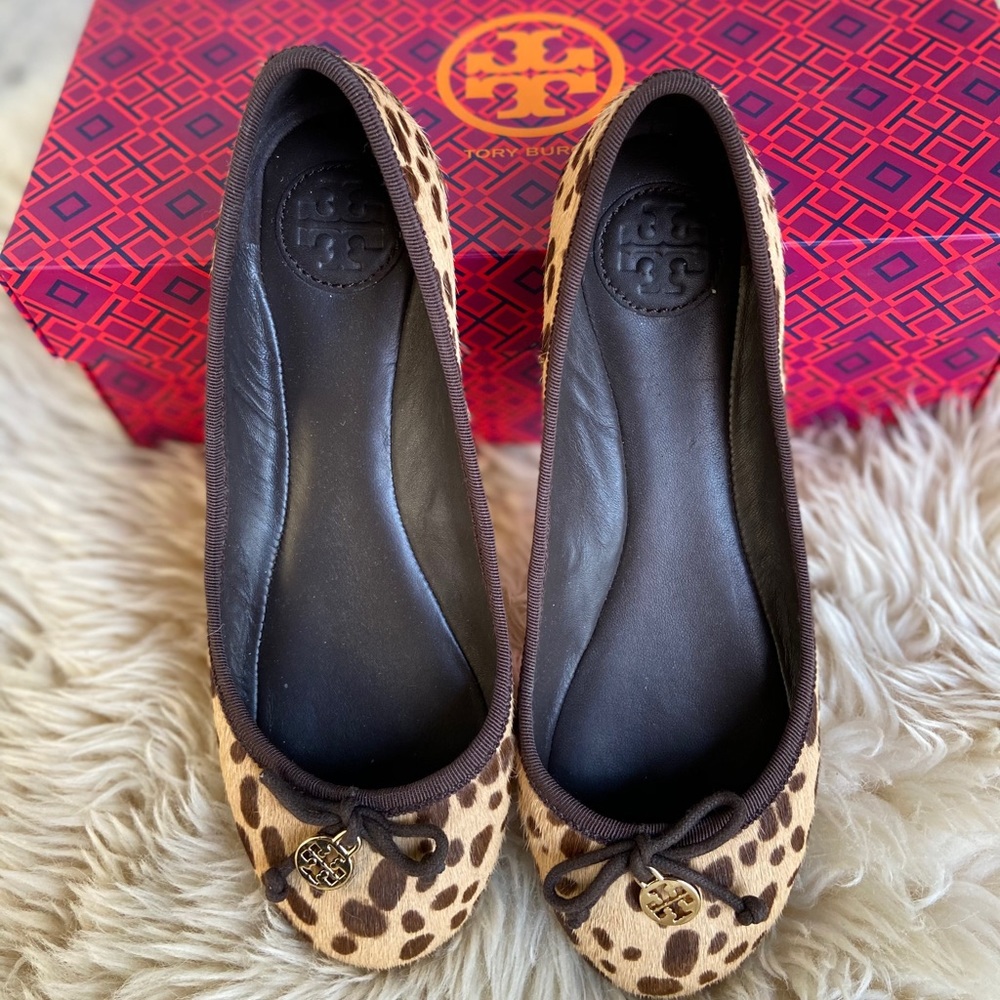 Tory Burch ballet flats cheetah print